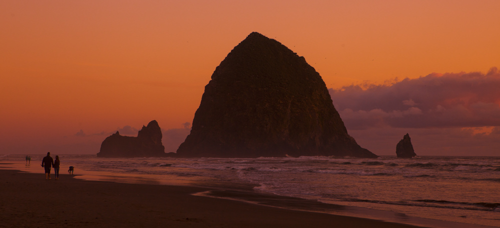 Canon beach sunset