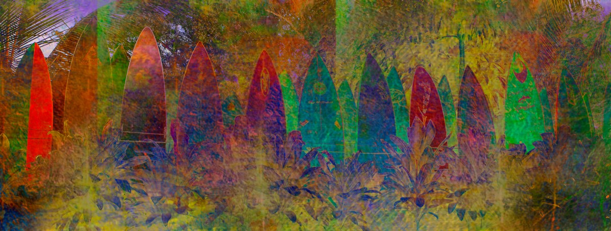 mixed media surfboards