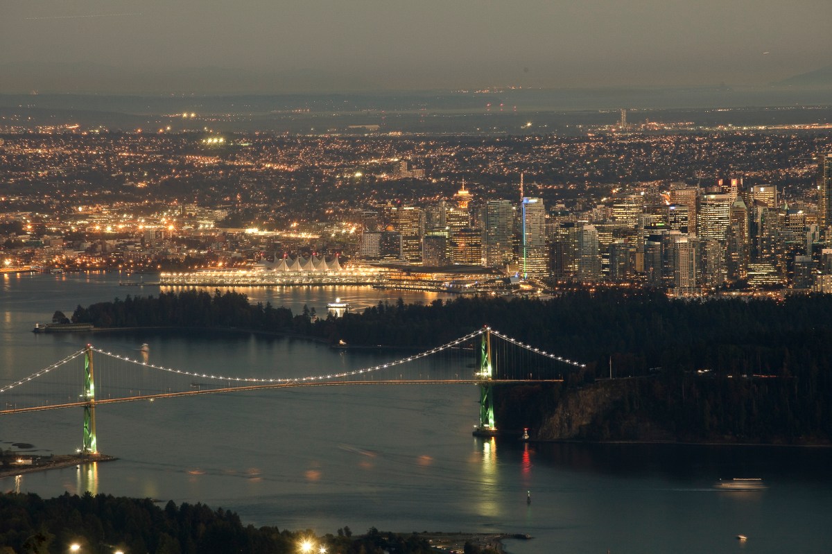 Vancouver at night