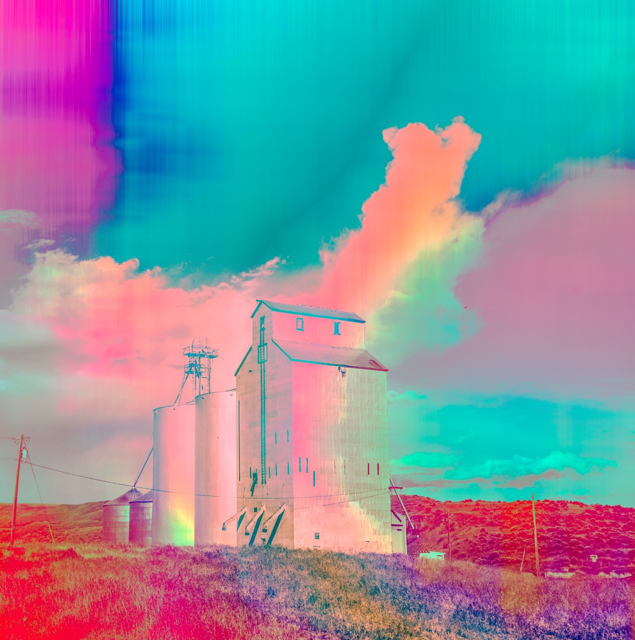 Vanishing Prairies Grain Elevator Blue